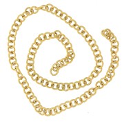 4x0.8mm 316L stainless steel Open jumprings - Gold x100