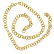 4x0.8mm 316L stainless steel Open jumprings - Gold x100