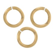 3x0.5mm 316L stainless steel Open jumprings - Gold x100|raw }}