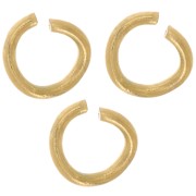 4x0.7mm 316L stainless steel Open jumprings - Gold x100|raw }}