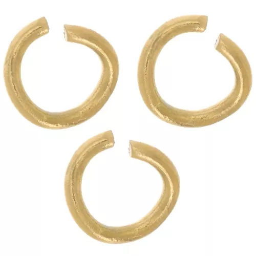 4x0.7mm 316L stainless steel Open jumprings - Gold x100