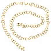 4x0.7mm 316L stainless steel Open jumprings - Gold x100