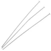 51x0.7mm head pins - Silver Tone x25