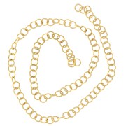 4x0.6mm 316L stainless steel Open jumprings - Gold x100