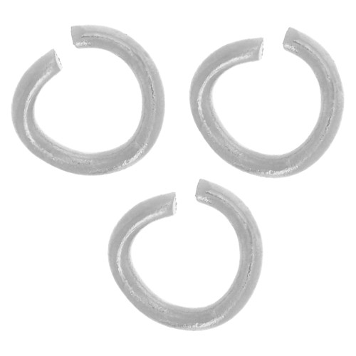 3x0.6mm 304L stainless steel Open jumprings x100