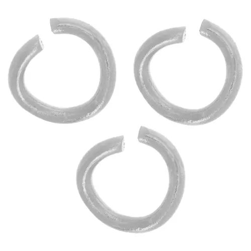 3x0.6mm 304L stainless steel Open jumprings x100