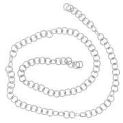 3x0.6mm 304L stainless steel Open jumprings x100