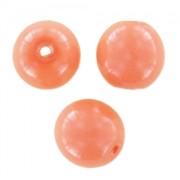 Round beads Shiny 4mm Peach Coral x50|raw }}