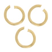 3x0.6mm 304L stainless steel Open jumprings - Gold x10