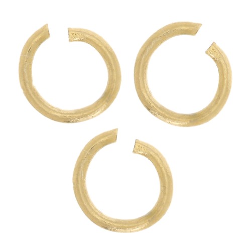 3x0.6mm 304L stainless steel Open jumprings - Gold x10
