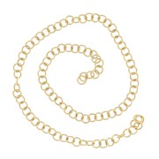 3x0.6mm 304L stainless steel Open jumprings - Gold x10