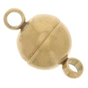 6mm - Stainless steel Magnetic ball clasp - Gold x1|raw }}
