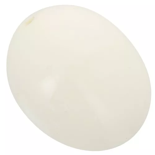 24x19 mm olive bead in opaque resin - Ecru x1