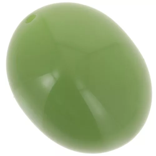 24x19 mm olive bead in opaque resin - Avocado green x1