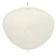 Perles nuggets en résine opaque 14x18 mm - Ecru x4