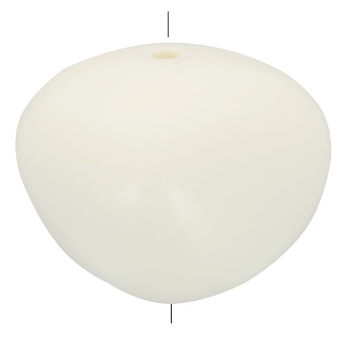 14x18mm Opaque resin beads - Ecru x4