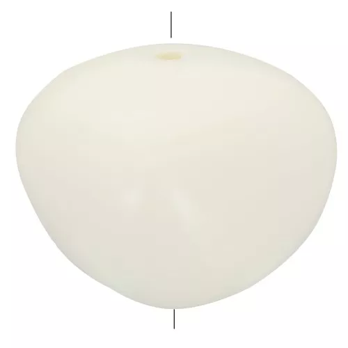 14x18mm Opaque resin beads - Ecru x4