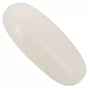 34x14 mm olive bead in opaque resin - Nude x1