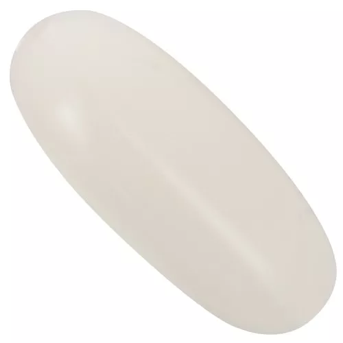 34x14 mm olive bead in opaque resin - Nude x1