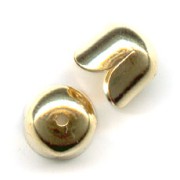 End cap 9mm gold colored x4|raw }}