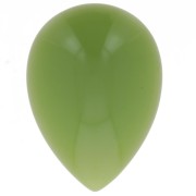 25x18mm pear shaped opaque resin cabochon - Avocado green x1|raw }}