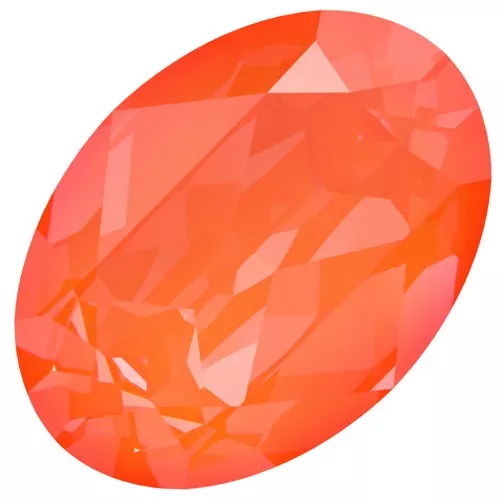 14x10mm PureCrystal 4120 Cabochon - Crystal Electric Orange Ignite x1