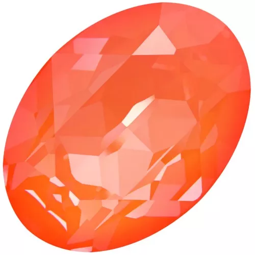 18x13mm PureCrystal 4120 Cabochon - Crystal Electric Orange Ignite x1