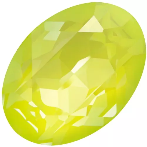 18x13mm PureCrystal 4120 Cabochon - Crystal Electric Yellow Ignite x1