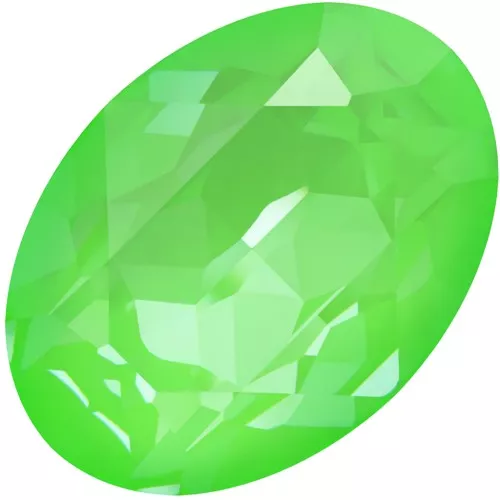 18x13mm PureCrystal 4120 Cabochon - Crystal Electric Green Ignite x1