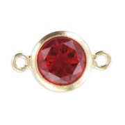 Spacers 2 rings 11x6mm - zirconium oxide - Siam Gold-filled x1