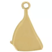 16x11mm 304L Stainless Steel Sailing Boat Charm - Gold x1