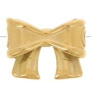 9.5x12mm Stainless steel 304LBead bow - Gold x1|raw }}
