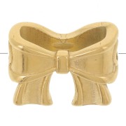 9.5x12mm Stainless steel 304LBead bow - Gold x1