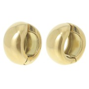 16mm 304L stainless steel Hoop clips - For non-pierced ears - Gold x2|raw }}
