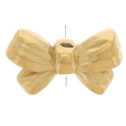 9.5x15.5mm Stainless steel 304L Bead bow - Gold x1|raw }}
