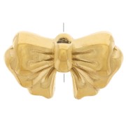 9x15mm Stainless steel 304L Bead bow - Gold x1