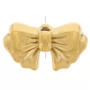 9x15mm Stainless steel 304L Bead bow - Gold x1