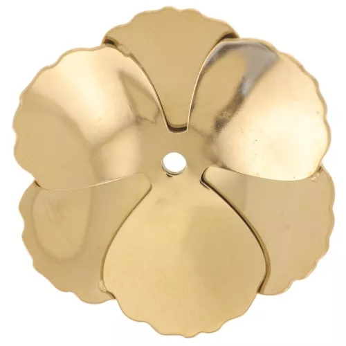 23mm 304L stainless steel Flower pendants - Gold x2