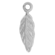 16x5mm 304L stainless steel Leaf charm x1|raw }}