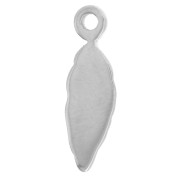 16x5mm 304L stainless steel Leaf charm x1