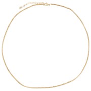 2mm 304L stainless steel Venetian mesh choker - Gold x44cm|raw }}