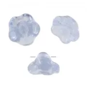 Flower buttons 8 mm Violine x20