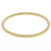 65mm 304L stainless steel jonc bracelet - gold x1