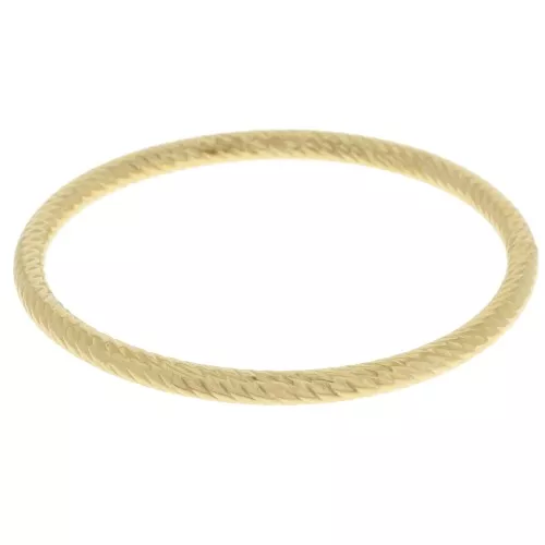 65mm 304L stainless steel jonc bracelet - gold x1