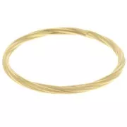 63.5mm 304L Stainless Steel Twisted Necklace Bracelet - Gold x1