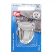 Tuck lock 26mm Rhodium tone x1