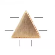 Triangle spacer 7 mm rose gold tone brushed HQ