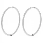45mm round hoop - 2.5mm wire - 304L gold-plated stainless steel x2