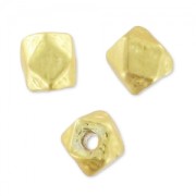 Faceted bead 3 mm satin Fine Gold Plated x1