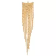 Pendant serpentine chain 80  mm  - Fine Gold plated x1